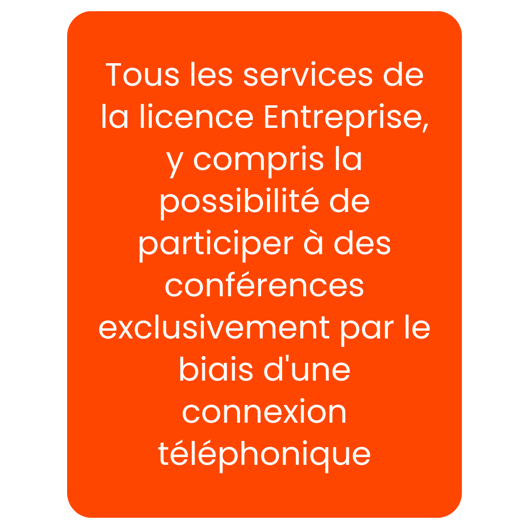 Offre Dial-In Enterprise Dial In Enterprise license illustration