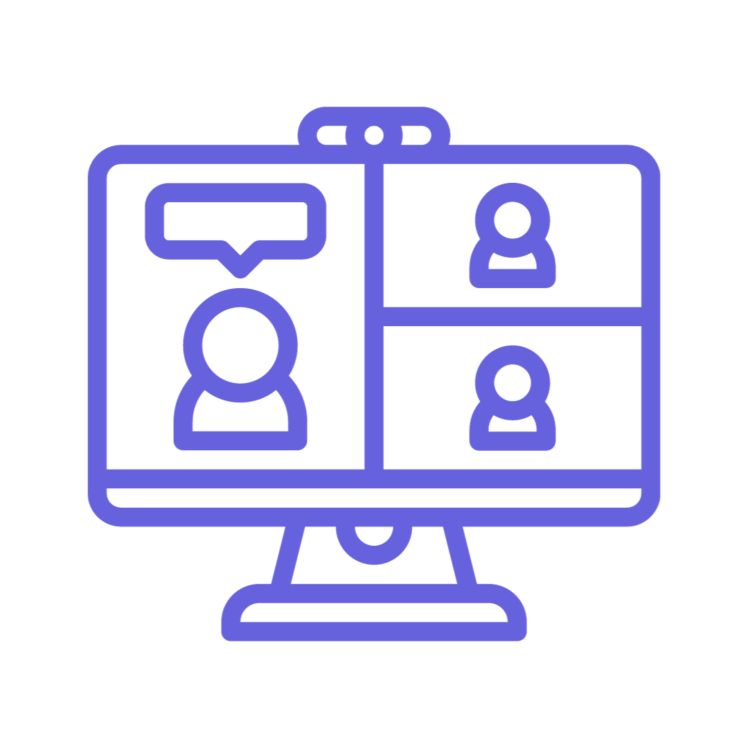 Visioconference visioconferencing icon